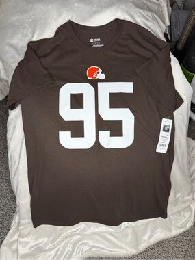 NFL Brown Tee with White Graphic